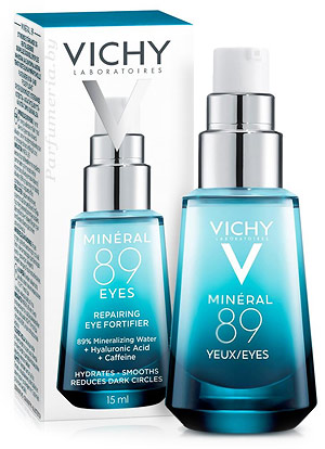 Аптечная косметика. Крем для лица VICHY Mineral 89 Восстанавливающий и укрепляющий уход для кожи вокруг глаз