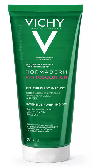 Аптечная косметика. Гель для умывания VICHY Normaderm Phytosolution Матирующий гель для умывания с вулканическим перлитом