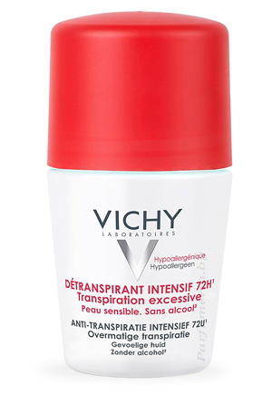 Аптечная косметика. Дезодорант VICHY Шариковый дезодорант анти-стресс защита 72 часа