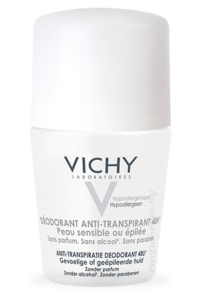 Аптечная косметика. Дезодорант VICHY Шариковый дезодорант для чувствительной кожи 48 часов