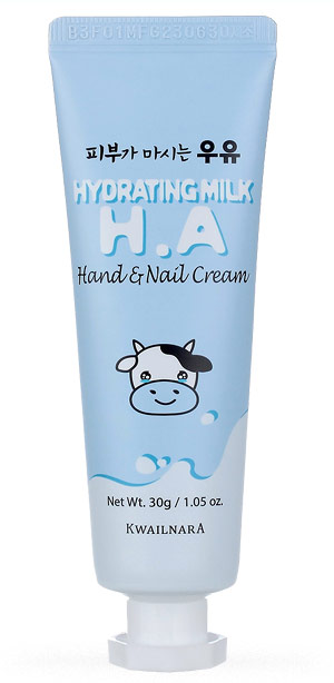 Косметика-уход WELCOS Welcos Kwailnara Hydrating Milk H.A Hand & Nail Cream Крем для рук и ногтей