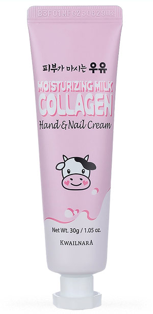 Косметика-уход WELCOS Welcos Kwailnara Moisturizing Milk Collagen Hand & Nail Cream Крем для рук и ногтей
